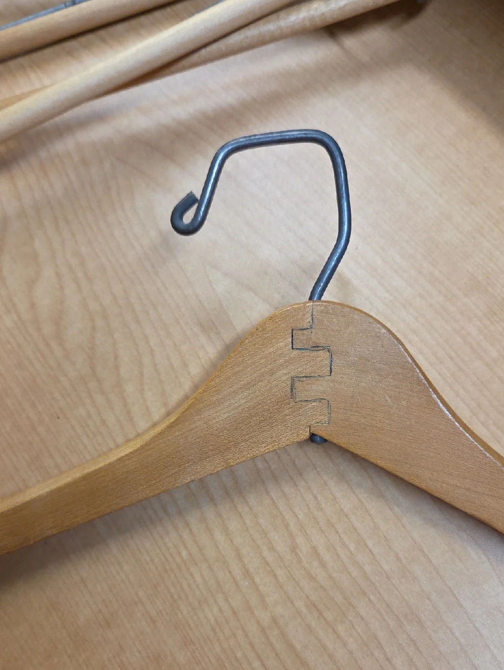 Vintage Wooden Suit Hangers  Lot of 7 Trouser‎ Wood Closet Organize